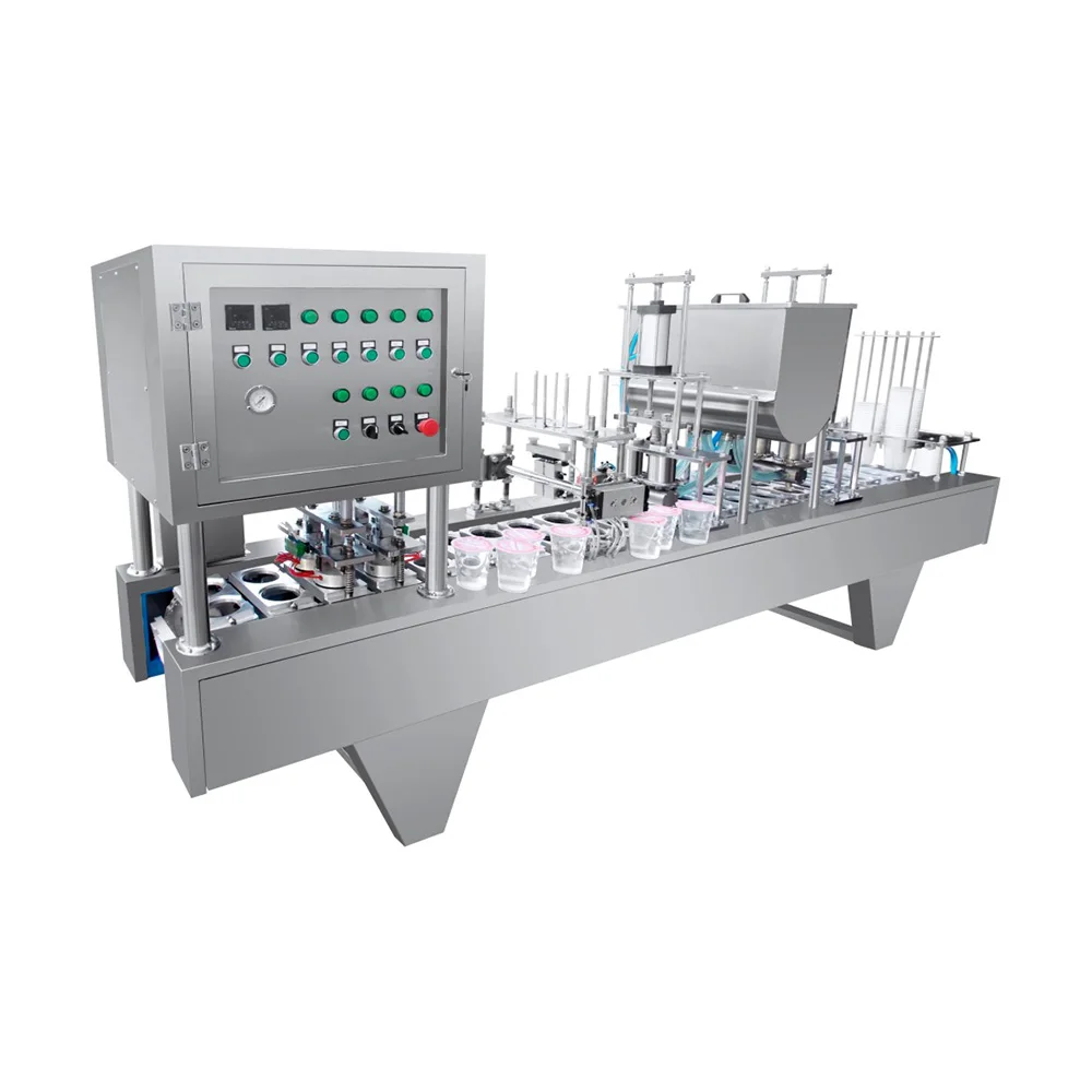J&Ben milk and coffee cup filling sealing machine