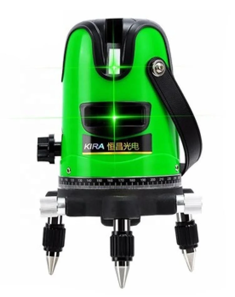 
3 Line Green Beam Self-Leveling Horizontal Laser Line Level with 360 Degree Rotary 