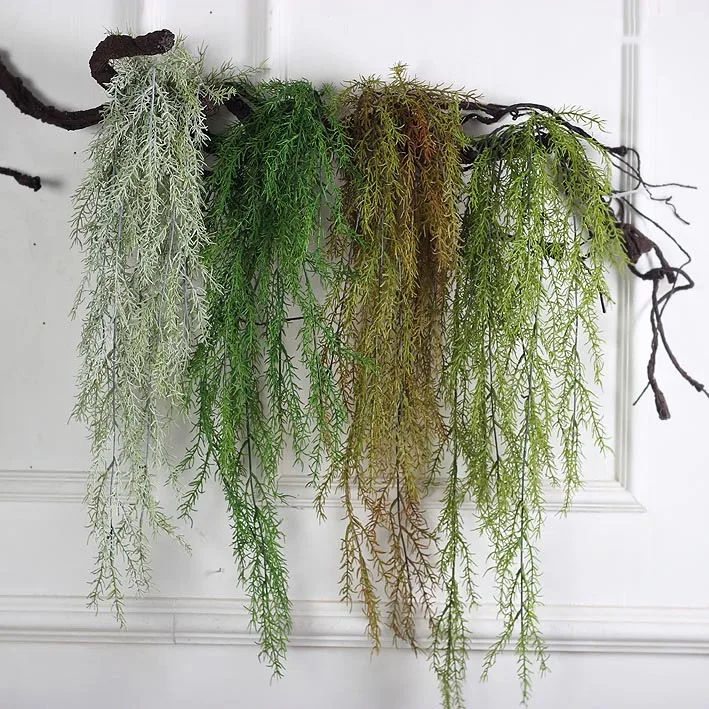 
IFG 100cm length wedding artificial hanging pine needle greenery for wall decoration 