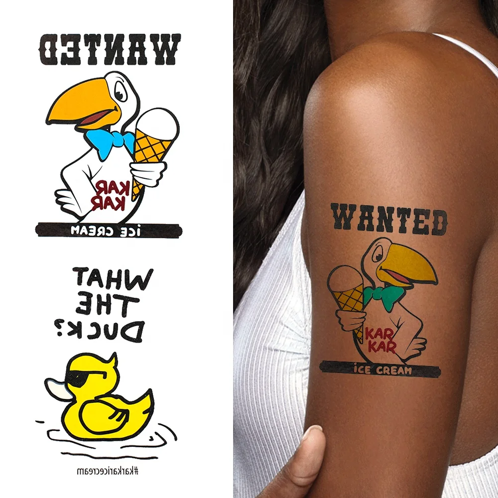 Custom 10*15Cm Cmyk Printing Body Paper Tattoo Stickers China Manufacturer Water Transfer Temporary Tattoos