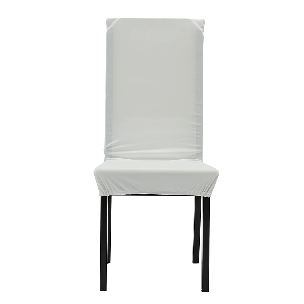 Customized sillas dining seat covers elastic velvet stretch Polyester dining chair cover