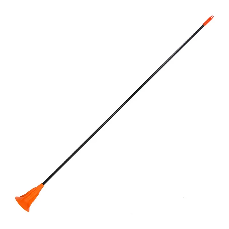 Fiberglass arrow with suction cup for youth bow