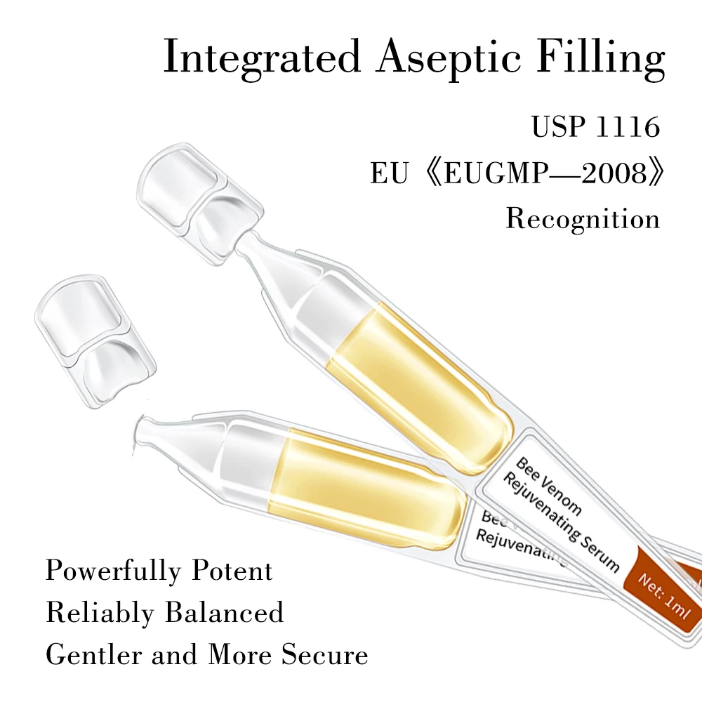 Bee Venom Rejuvenating Face Serum with Pentapeptide-48 Centella Asiatica Extract | Krone skincare OEM