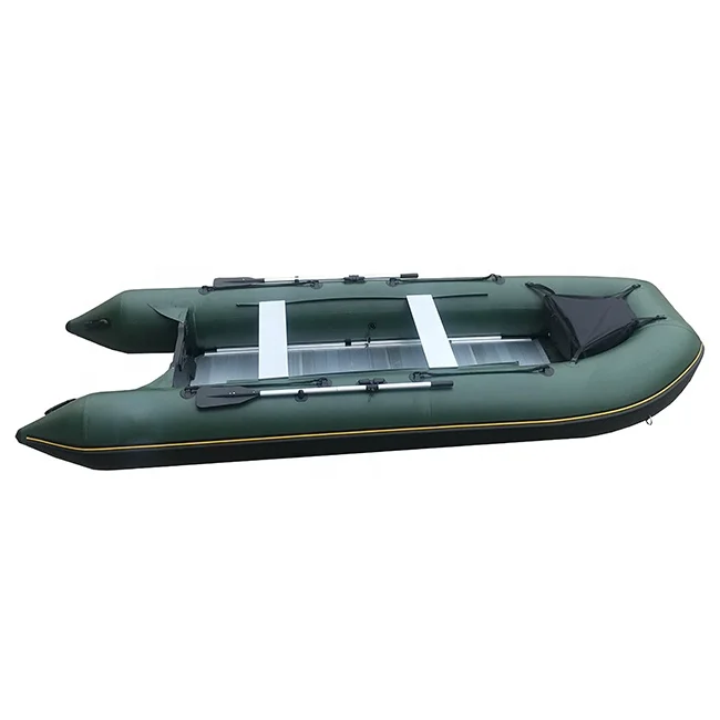 15ft 450cm Water Sport Aluminum Floor Folding PVC Inflatable Row Boats