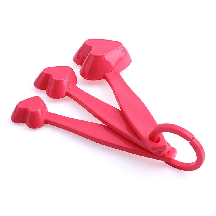 4 шт., Кухонные цифровые мерные чашки в форме сердца, 2,5 мл, 5 мл, 15 мл