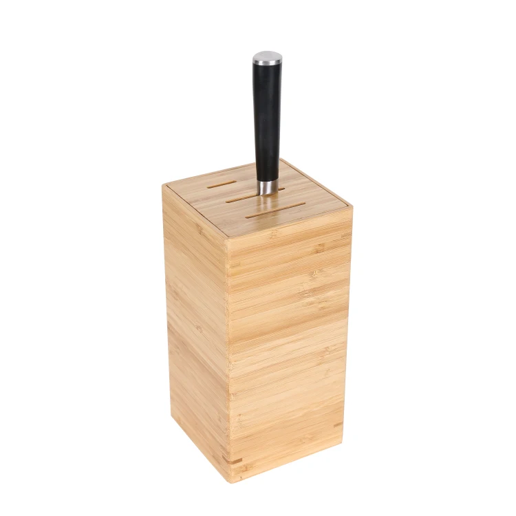 BAMBKIN Kitchen universal  knife  block customset organizer bamboo knife holder