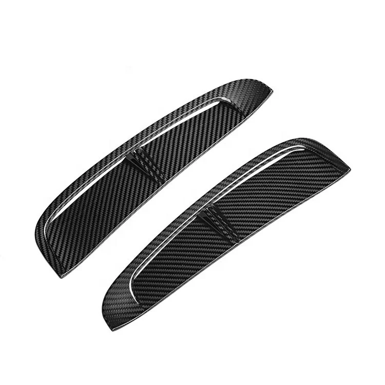 Tantan Carbon Fiber Leaf Board Front Air Vent Fender Cover For Porsche Panamera 971 Carbon Fiber Interior Accessories Sticky