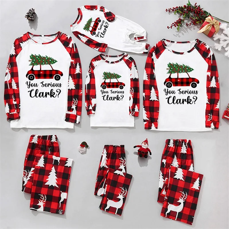 2022 Latest Xmas Halloween Pyjamas Set Christmas Pajamas Family Custom Design Christmas Pajamas