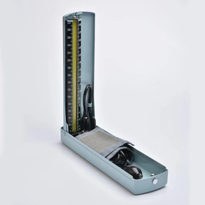 Hand Held Desk Type Stethoscope Mercury Sphygmomanometer Blood Pressure Monitor With Cuff