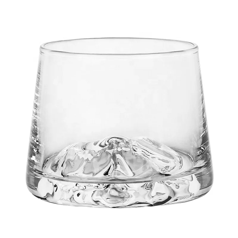 Flat bottom Crystal Whiskey Glasses, Premium 5OZ Glasses Old Fashioned Glasses,Thick Weighted Bottom Rocks Glasses for Drinking
