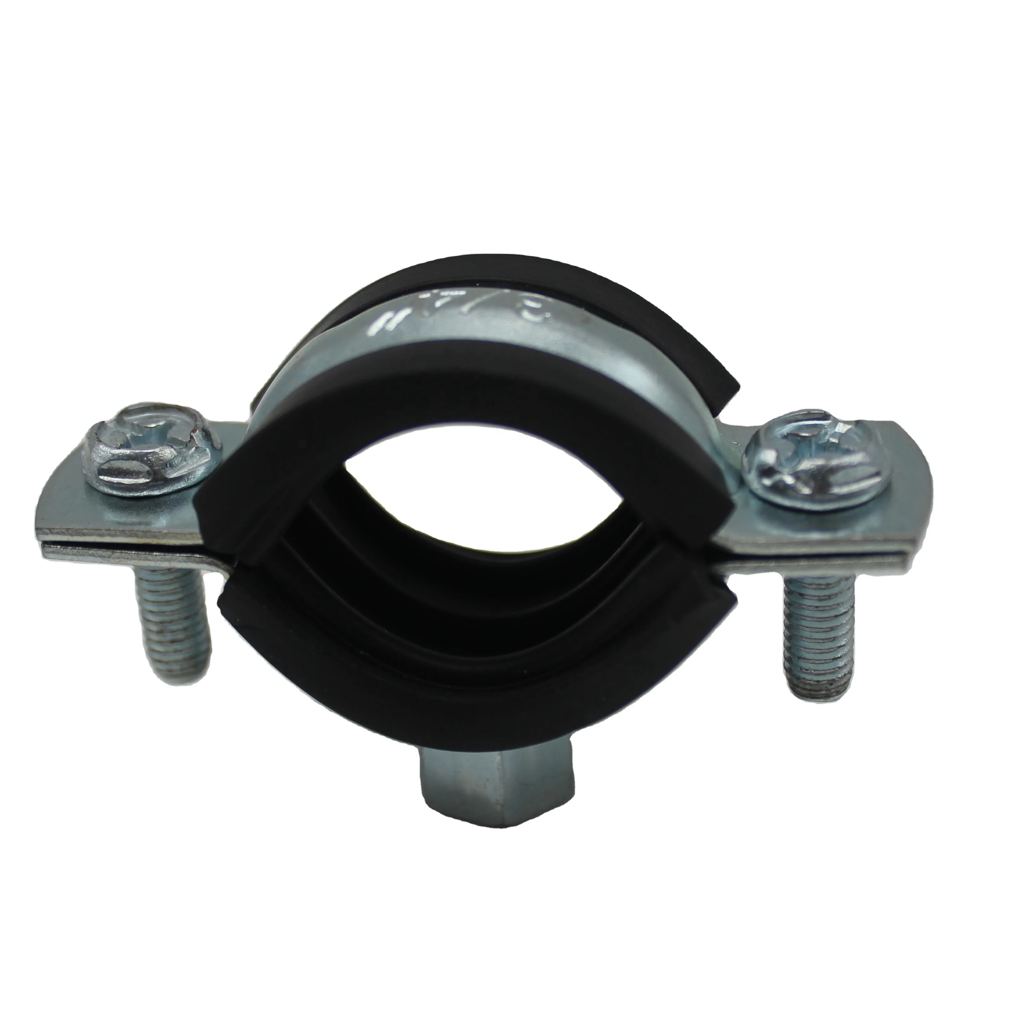 Caddy Macrofix strut Pipe Clamp with Rubber Lining Acoustic Pipe Clip - Double Bolte