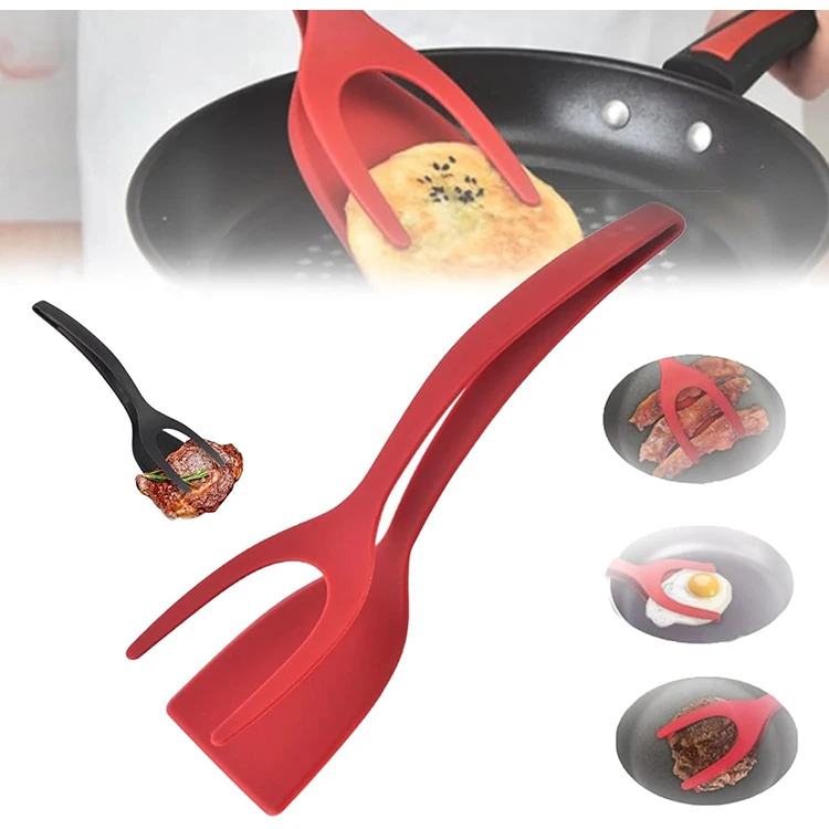 New Arrival Flip Tongs Egg Spatula Tongs Steak Spatula Tongs Clamp Pancake Fried Turners Kitchen Accessories Kitchen Items