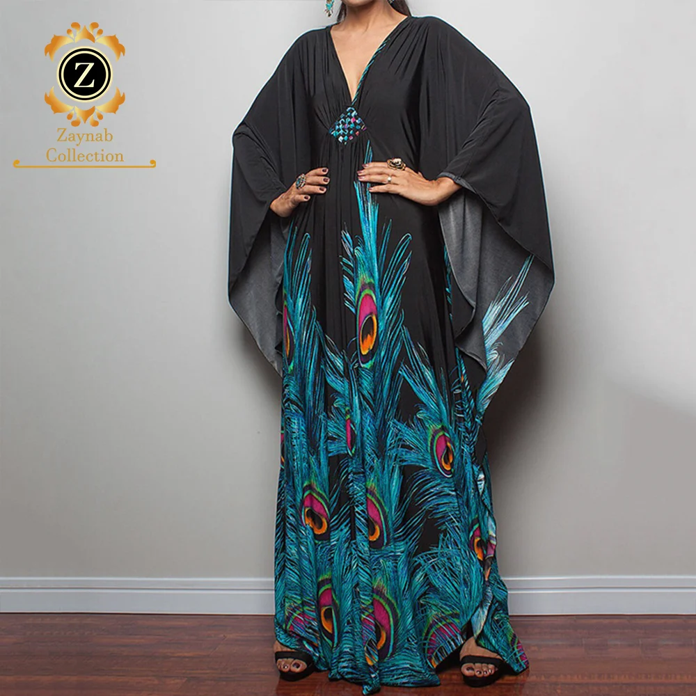 Zaynab Kaftan Dubai  Islamique Modest Qatar Designs Robe Silk Elegant Muslim Women Women Muslim Dress Kaftan