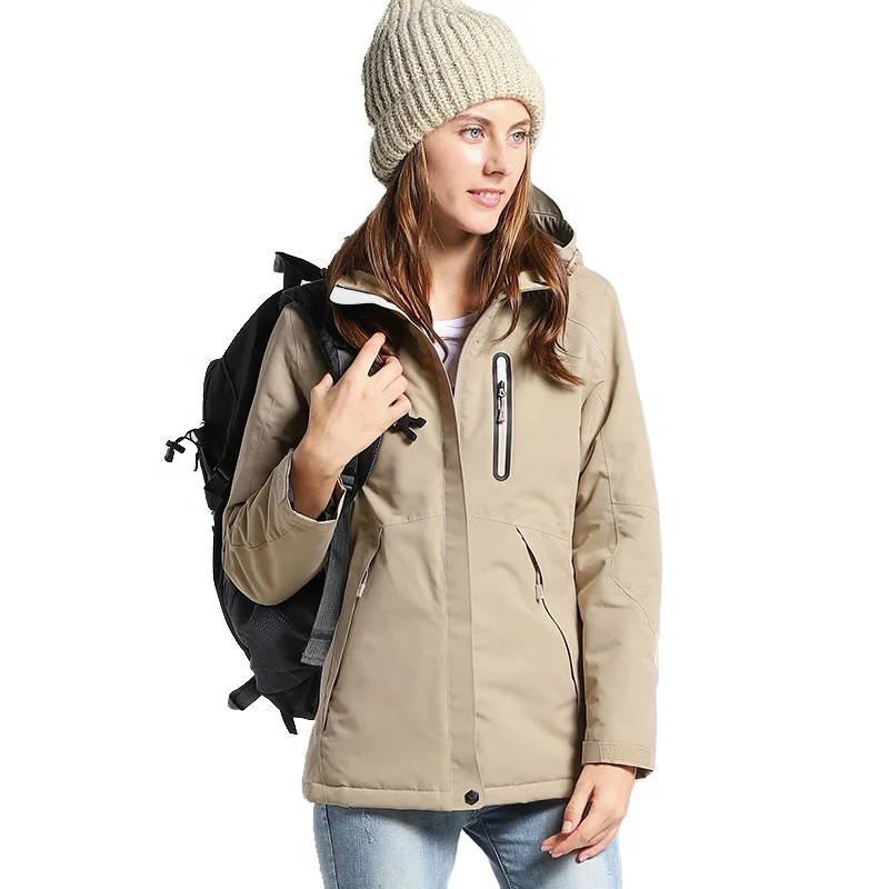 Topgear new arrival waterproof windproof womens heated quilted jacket