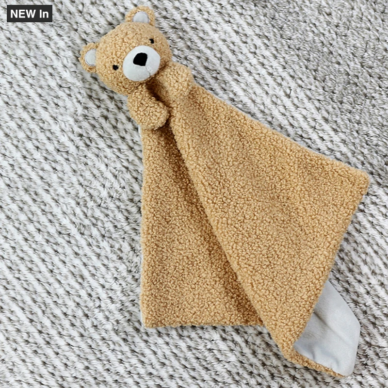 New Arrivals Baby Security Blanket Plush Animal Stuffed Toys Baby Comforter Soft Bunny Bear Baby Comforter Plush Toy for infant