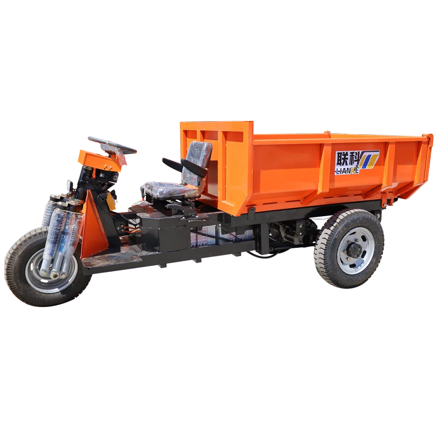 Self-discharging LK540 electric wheelbarrow mini dump truck, electric mining cart dumper 3 wheeled motorcycle