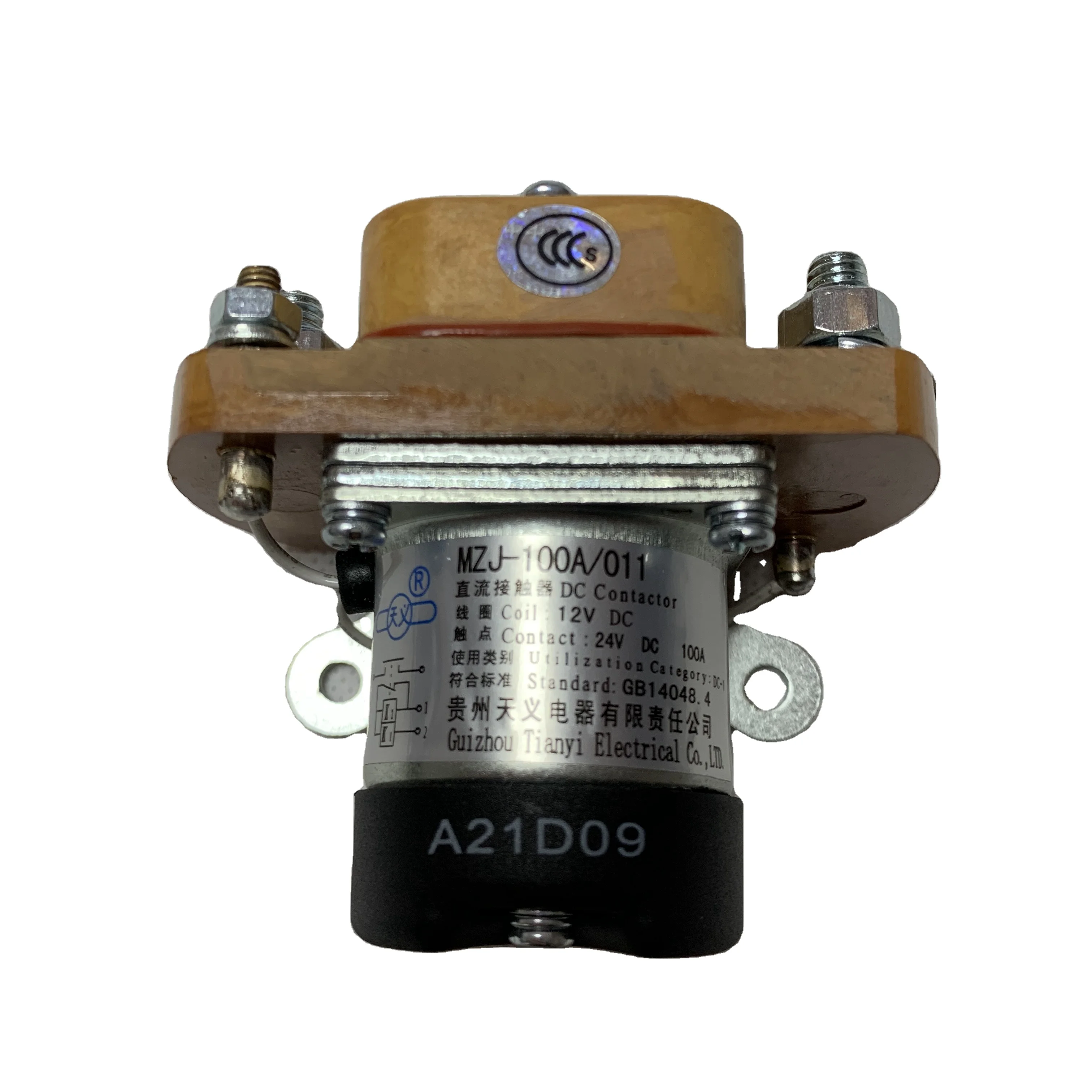 Bus Dc Contactor Mzj-100A 12V Freight Car Logistics Car Start Relay