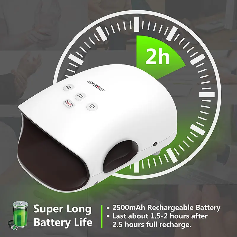 Electric Massage With Air Palm Heat Machine Tool Pressure Accupressure Wireless Device Electronic Mini Korea Home Hand Massager