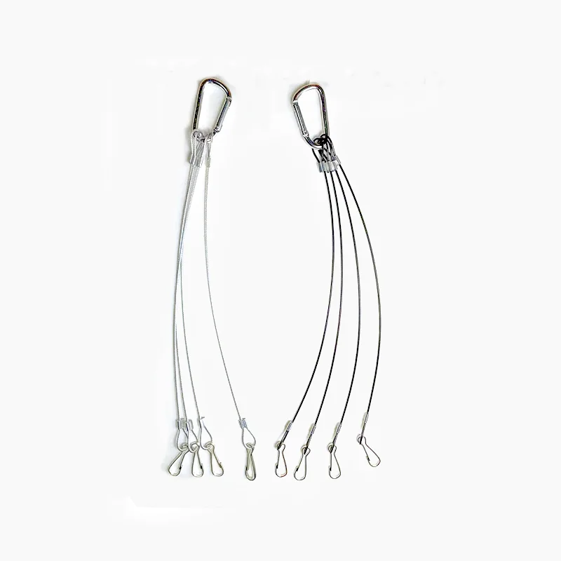 One hook and four lines of plant lamp hanging line   LED lights steel cable for hanging system
