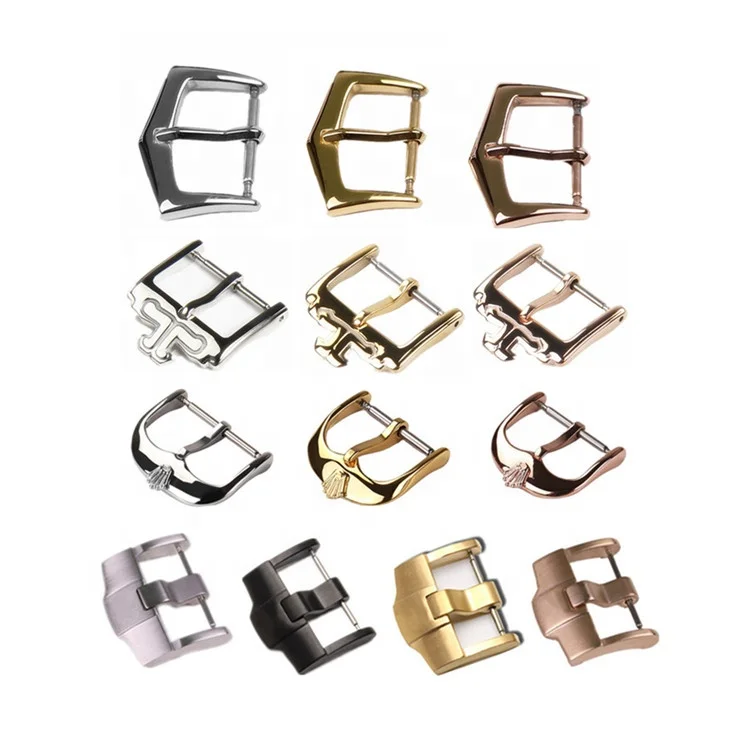 watch pin clasp for leather strap stainless steel 10 12 14 16 18 20 22 24 watch buckle for Rollex OMG watch
