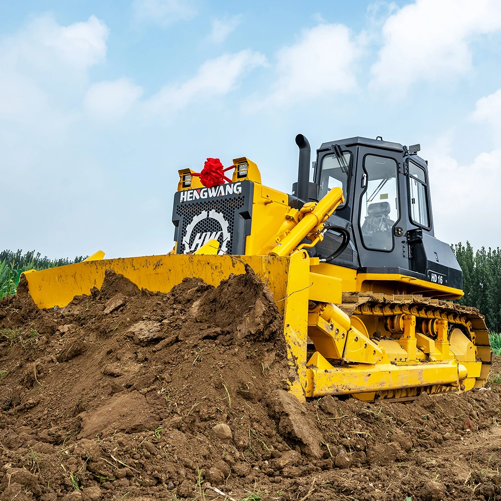 Бульдозер HENGWANG 132hp 130hp по низкой цене бульдозер гусеничный трактор с тремя хвостовиками