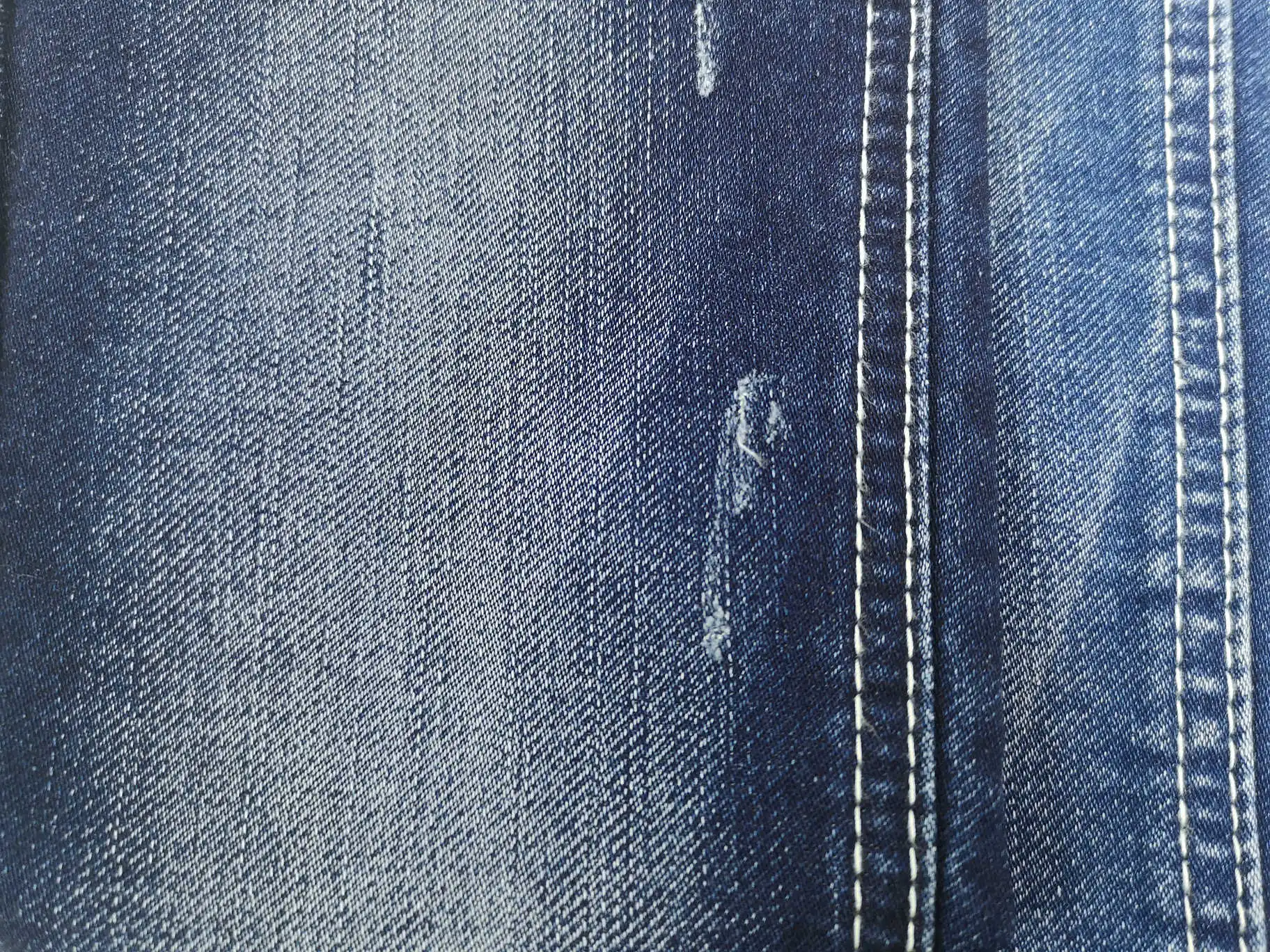 1628 Comfortable siro fake knitted slub cotton polyester viscose denim fabric