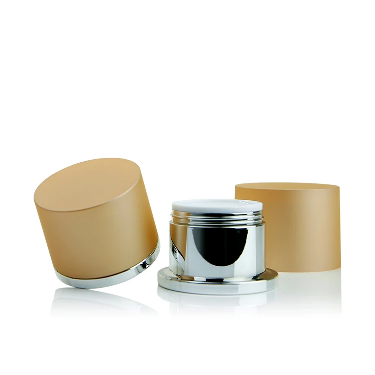 30g 50g Customized Cosmetic ABS PMMA Plastic Luxury Cream Jar  W-U