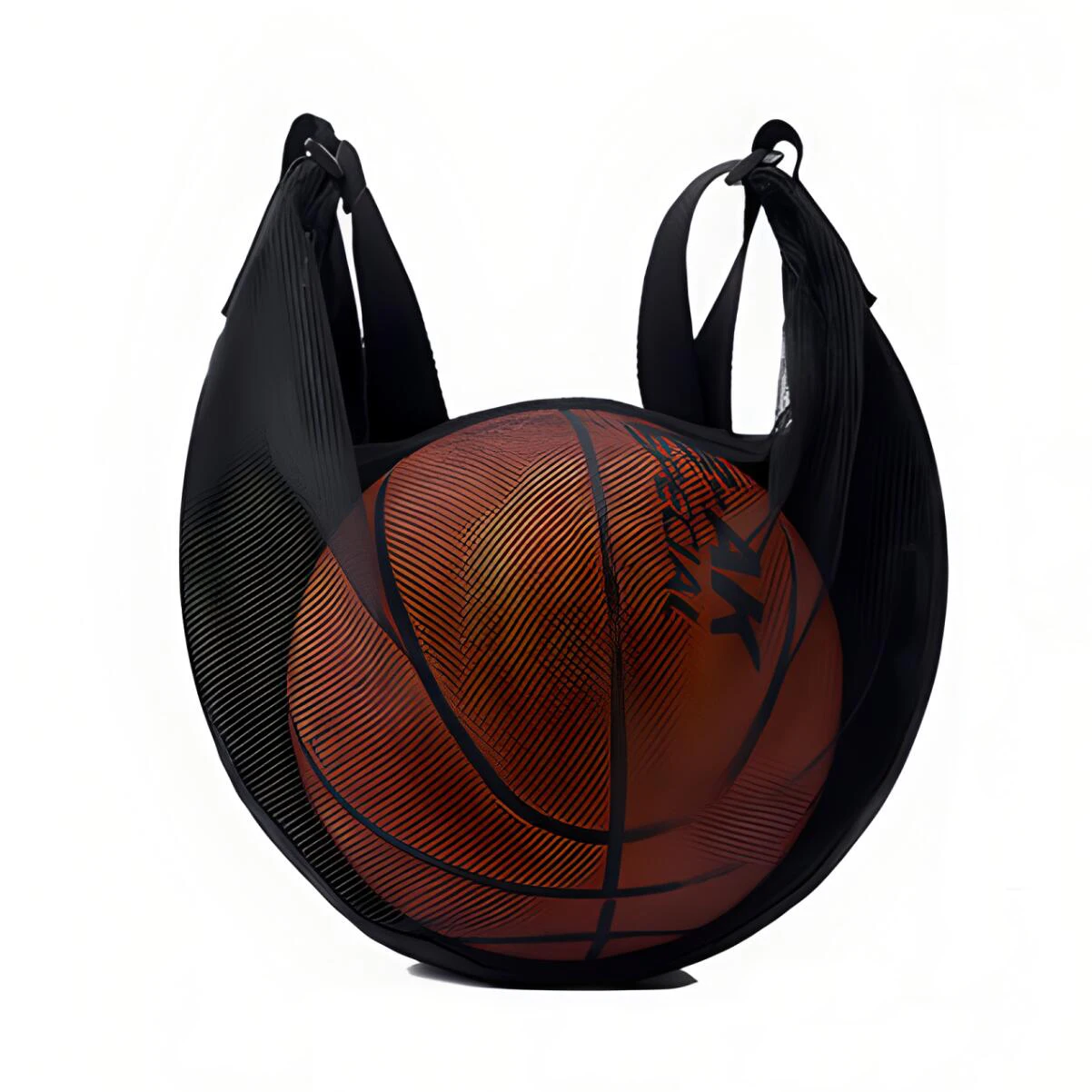 Mesh Single Ball Carry Bag Foldable Basketball Shoulder Bags Large Capacity Sports Ball Bag for Carrying Basketball