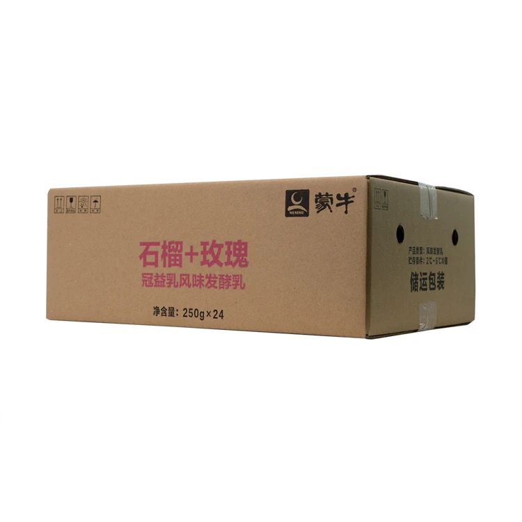 
24 bottle milk beverage carton box corrugated shipping boxes 