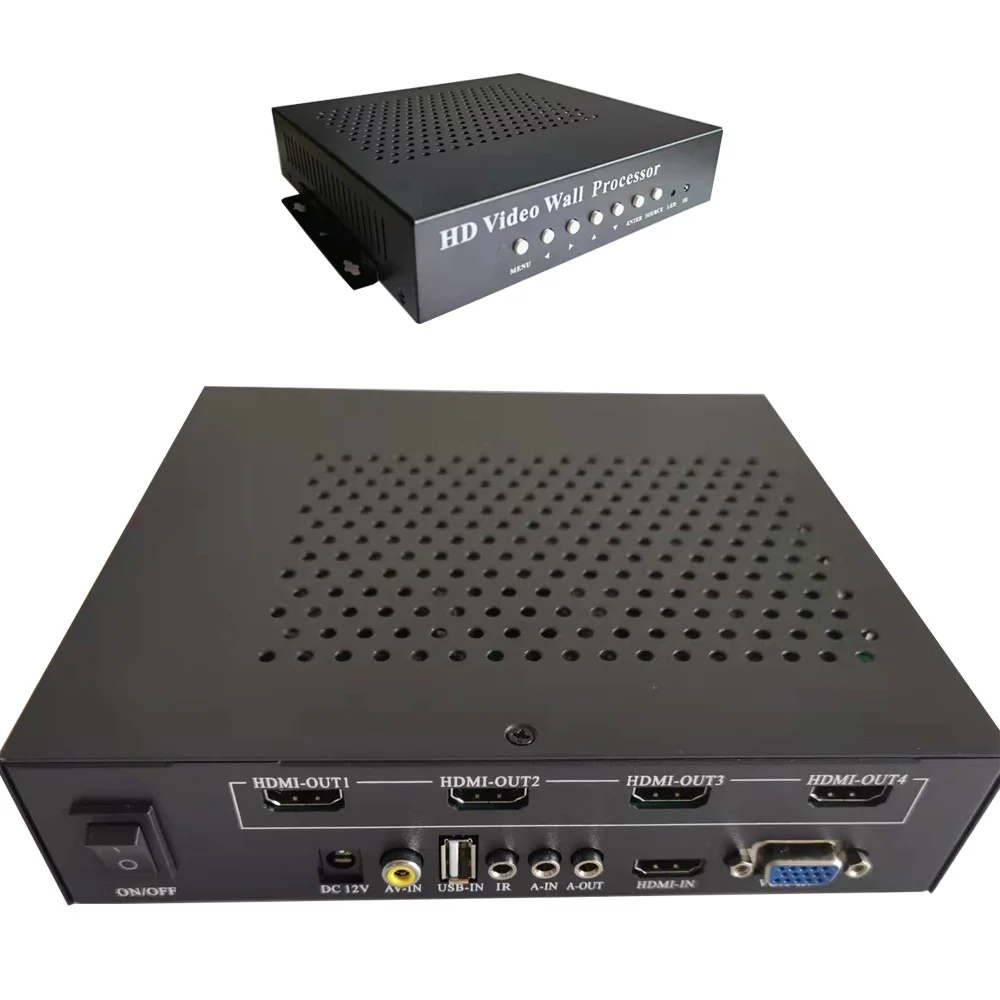 1*4 video wall controller with matrix for HD-MI TV