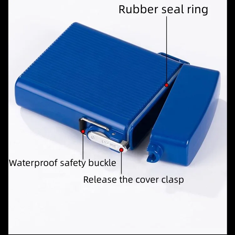 Custom Logo Waterproof Anti-pressure Cigarette Case 16 PCS Loaded cigarette With Lighter Portable Tungsten wire coil lighter