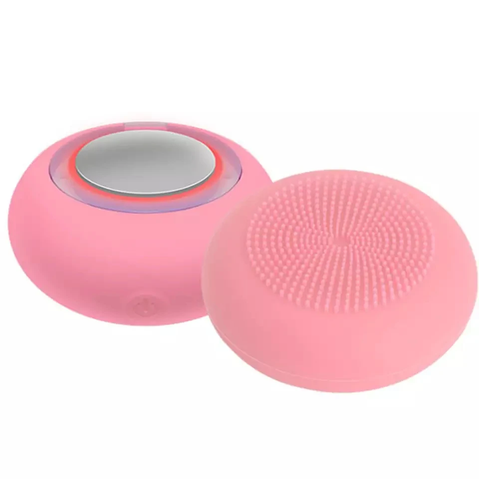 Многофункциональный силиконовый Электрический Вибрационный массажер для лица, устройство для ухода за кожей лица, терапевтический инструмент со светодиодной подсветкой