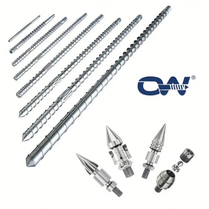 Mini Bimetallic screw barrel single injection screw barrel plastic machine screw barrel