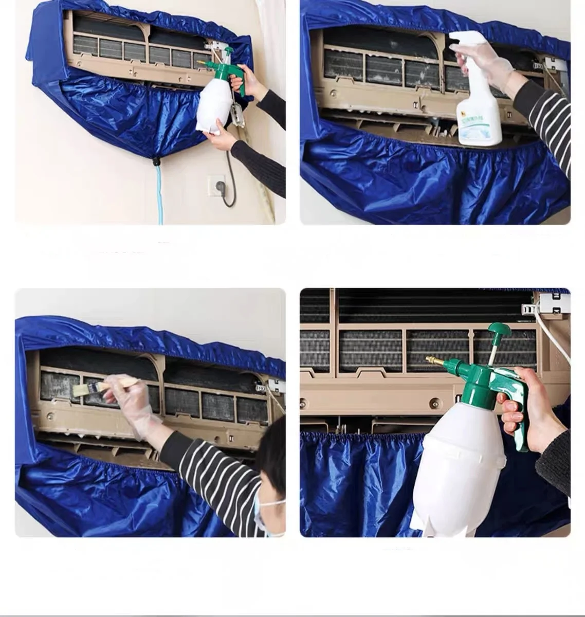 Wall-mounted air conditioner washing bag Air conditioner cleaning cover