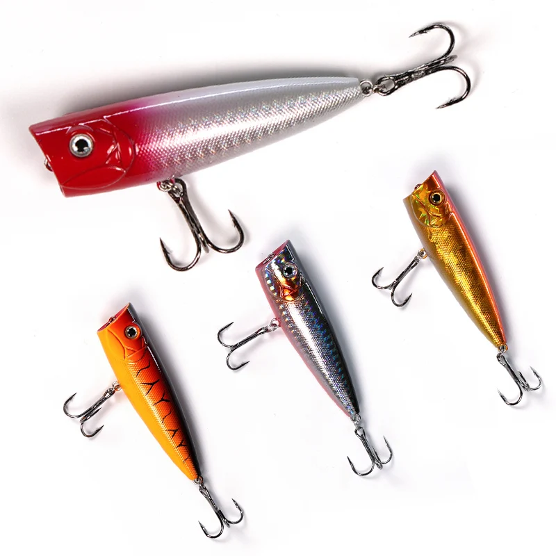HYD Artificial Hard Bait 12.8G Hard lure Fishing Topwater Fishing Lure Popper Lure for Sea