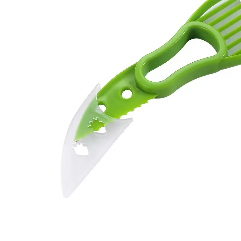 Multi-functional Kitchen Accessories Fruit Tools Avocado Cutter Peeler 3 in 1 Avocado Slicer With Cover