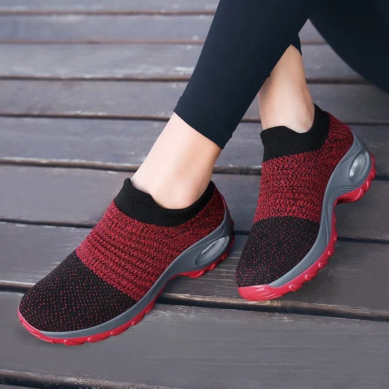 
Sports Shoes Fashion Sneaker Casual Summer New Design Low Price Flat Ladies Socks Breathable Women Sneakers 