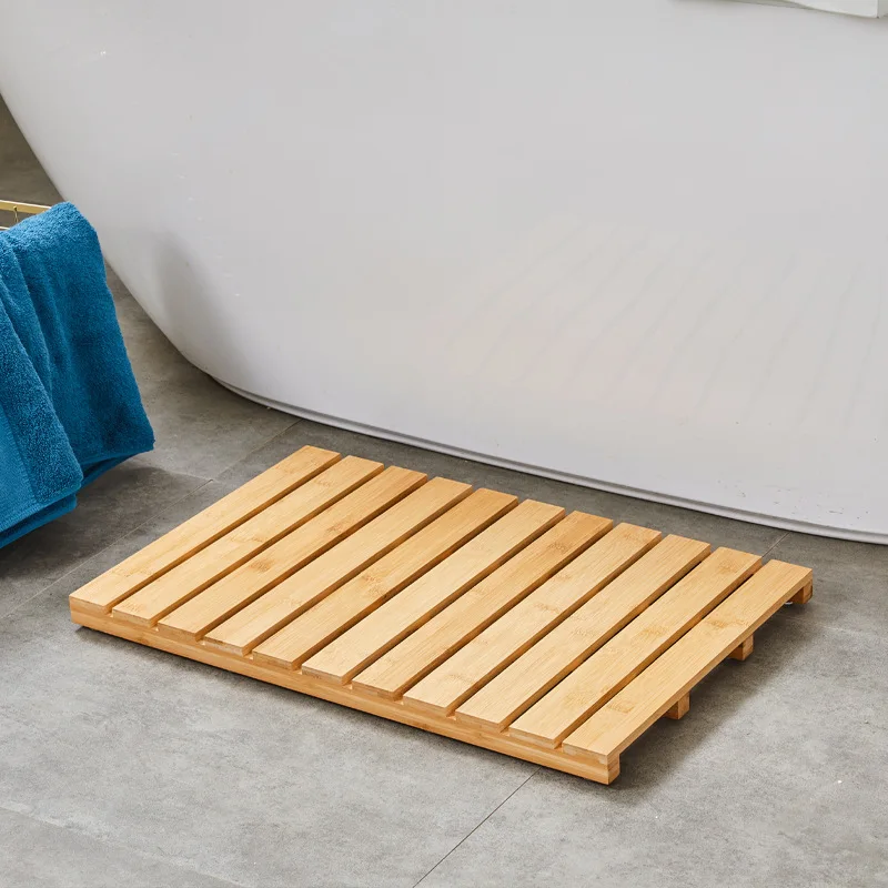 Bamboo Bath Mat For Shower, Bath, Spa Or Sauna
