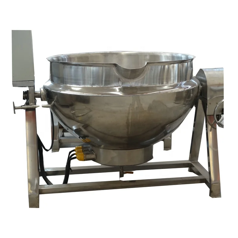 Нержавеющая сталь jacketed газа приготовления чайники горшок с смесителем