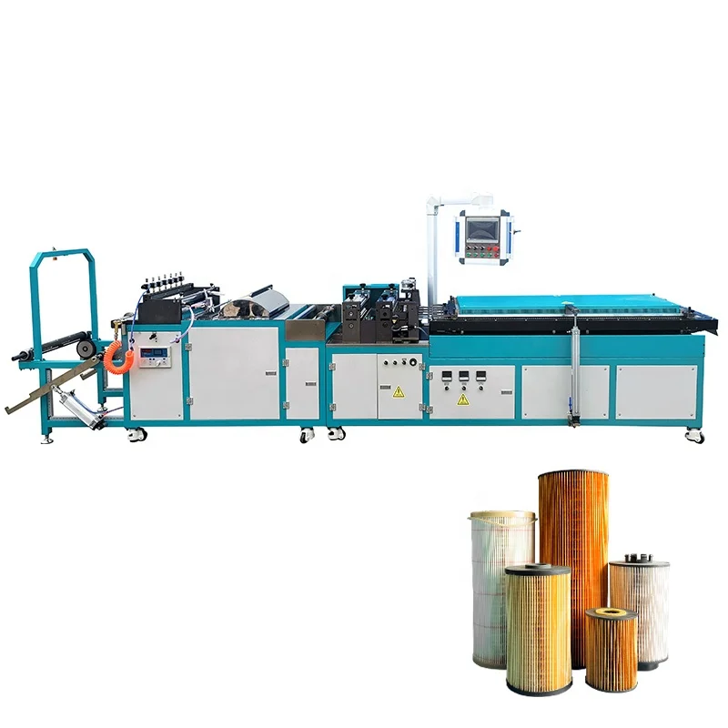 Full Automatic Car Air Filter Making Machine Car Air Filter Pleating Machine Air Filter Paper Folding production line By Laser