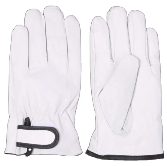 Split Leather Work Gloves Racing Driver Gloves Truck Warehouse Garden Farm Men Women Outdoor Work Driving Gloves
