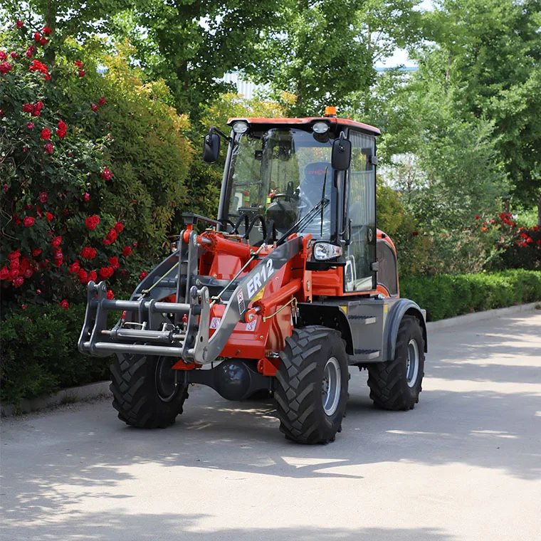 Chinese Everun Hot Sale ER12 1200kg Multi-Attachments Mini Wheel Loader wheel loaders