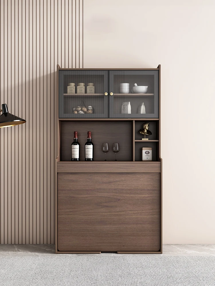 Folding Dining Tables Set Wood Modern Dining Room Extendable Solid Wood Wall Dining Table