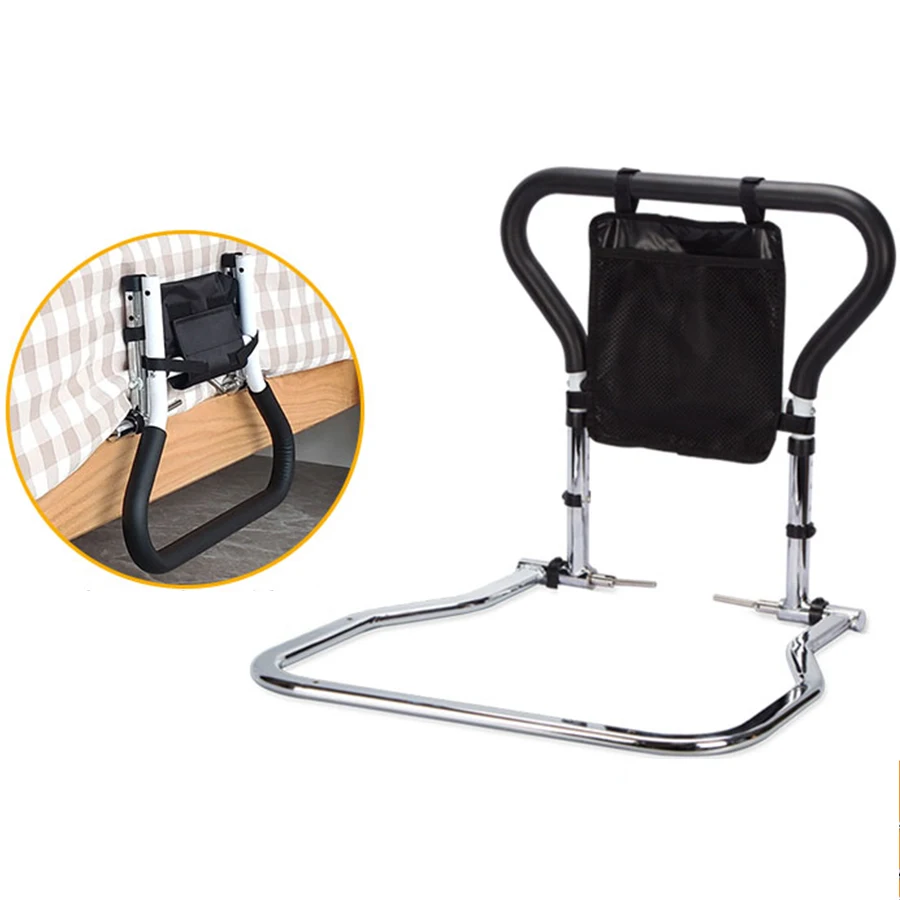 UZLQ-110033 New folding bedside handrail, stainless steel guardrail, bed assist frame, elderly fall prevention device