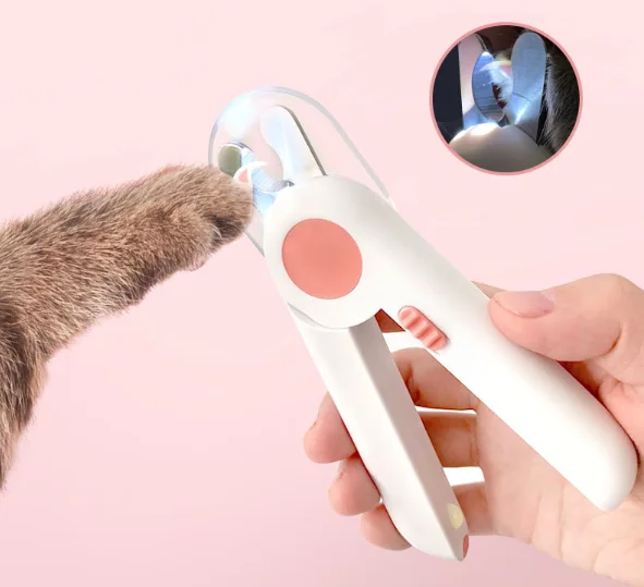 Cat Accessories Factory Products New Trend Petshop Boutique Best Selling Professional Pet Dog Cat Nail Trimmer Clippers with LED