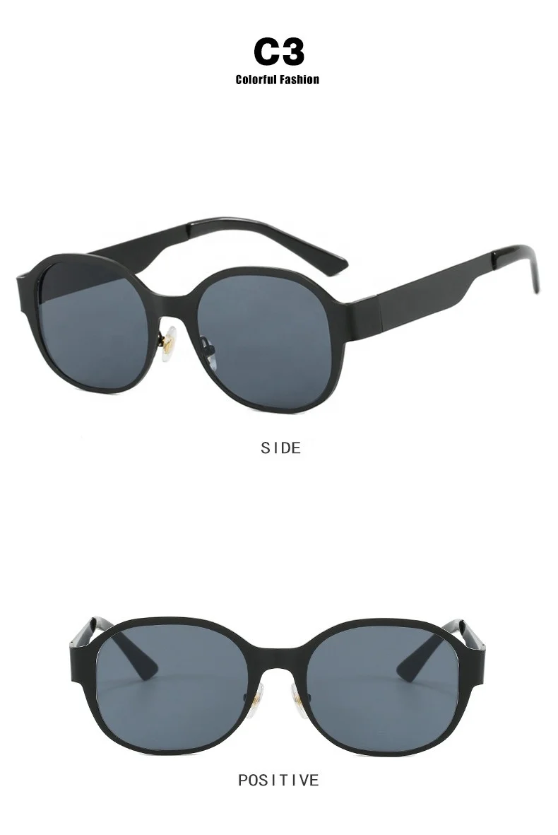 2024 Luxury Brand Hip Hop Metal Frame Fashion Sunglasses Square UV400 Irregular Thick Frame Square Sunglasses For Women