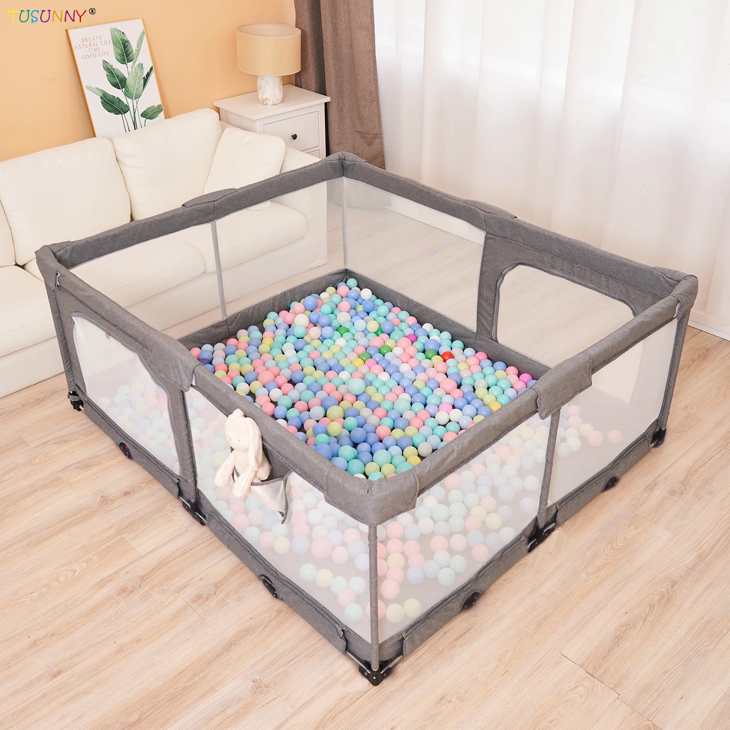 2023 Kids Baby Playpen Foldable Multifunctional New Design Safety Play Yard Fence Baby Play pen