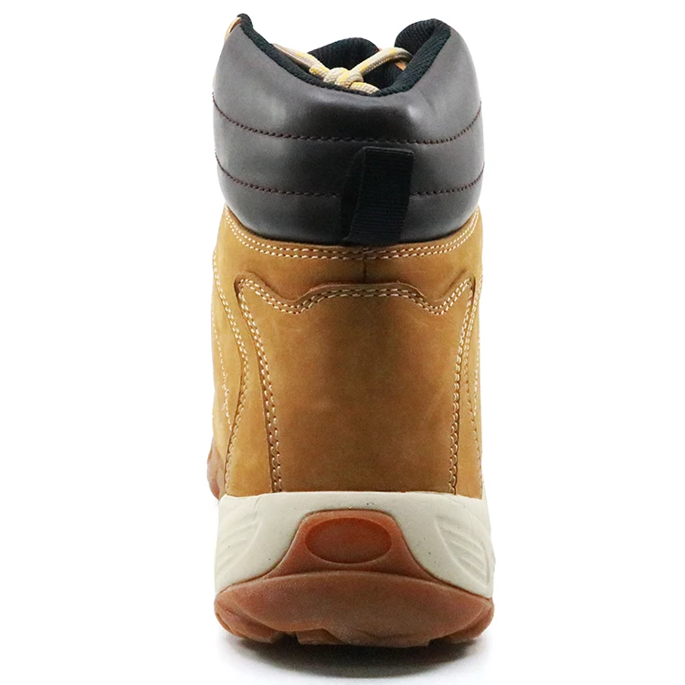 Защитные ботинки из цементированной резины на нескользящей подошве из нубука