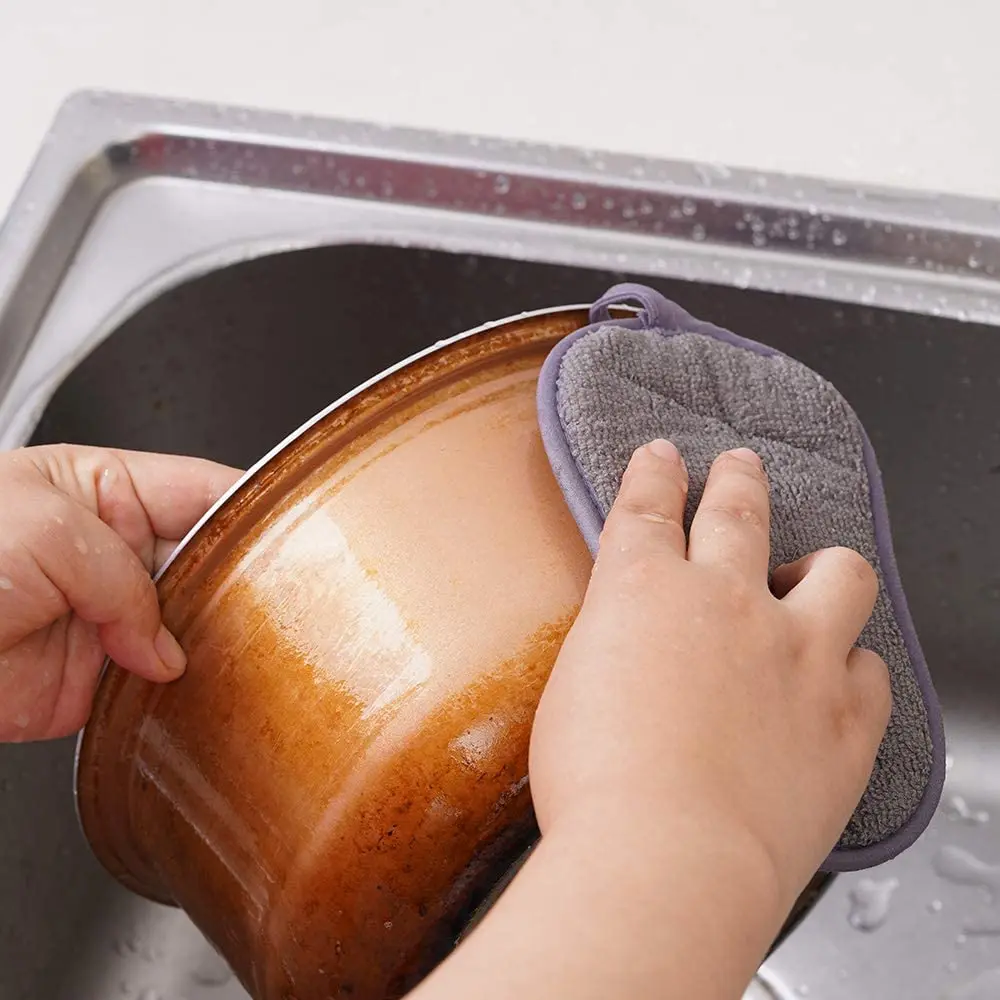 
Microfiber new kitchen microfiber sponge kitchen cleaning dishwashing sponge washable kitchen sponge 