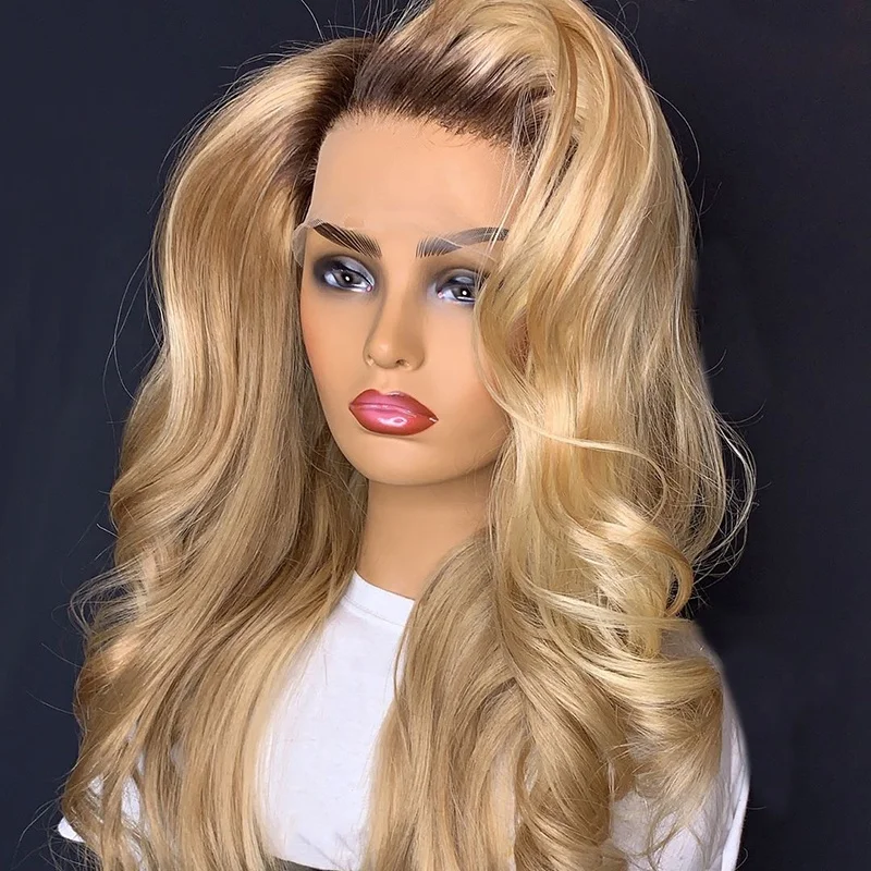 10 А + 150% плотность скрытые узлы естественный вид цветные человеческие волосы малайзийские кружевные передние парики